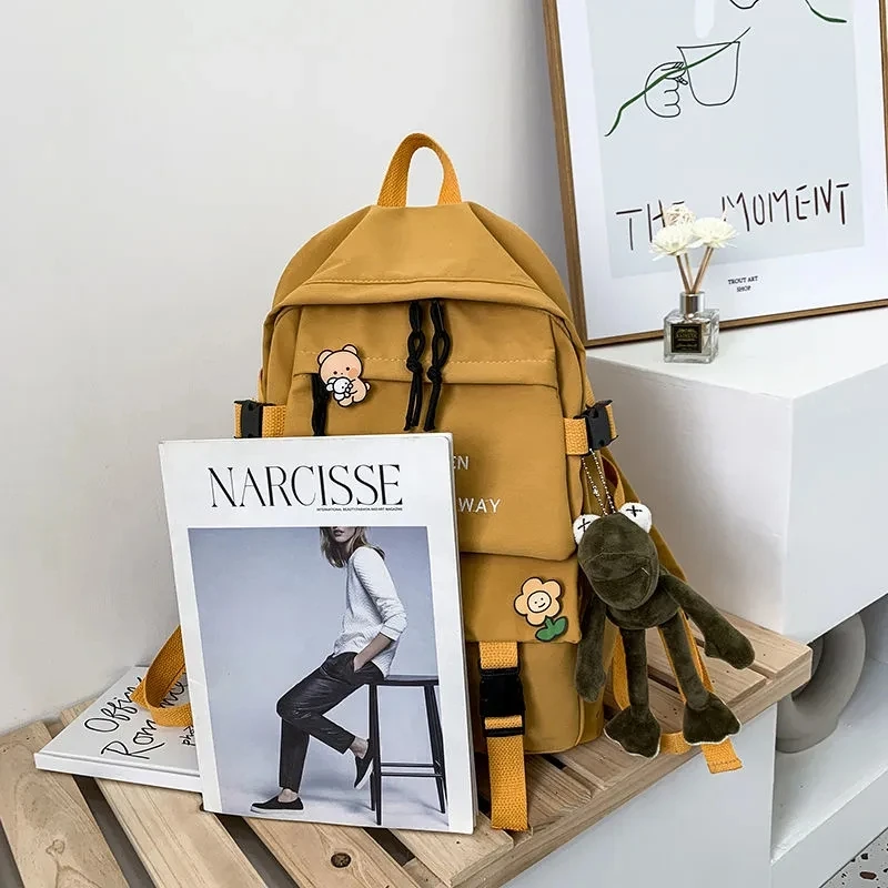 NEW School Bags Multifunction Women Backpack Teenager Girls Laptop Backpack Student Shoulder Bag Korean Style Schoolbag 3
