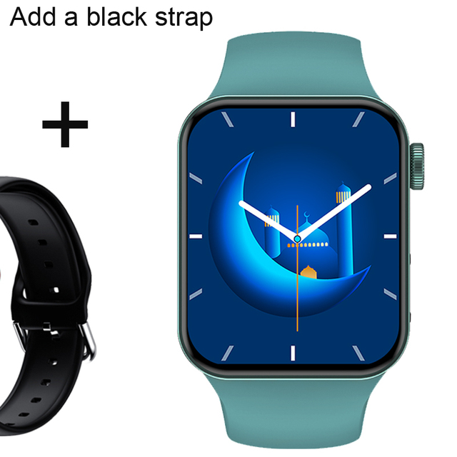 IWO Smartwatch Smart Watch Series 7 Double Button Heart Rate Monitor Dial Call Smart Watches Men Women For IOS Android