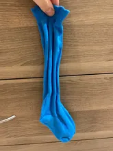 YWHUANSEN-Calcetines transpirables de encaje de algodón para niña, medias hasta la rodilla, para primavera, otoño e invierno, 1 par