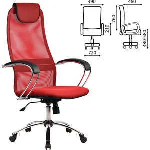 

Office chair Metta bk-8ch fabric-mesh, Chrome, red 80425