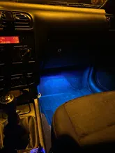 Lámpara led ambiental para coche, luces decorativas para interior, control remoto inalámbrico de música, múltiples modos