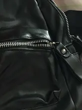 Mochila de mujer en negro y marrón ,bolso mochila  pequeña mujer Alessia