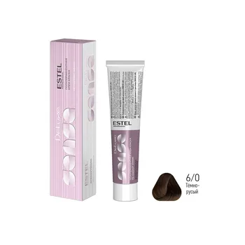 

Полуперманентная cream hair dye Estel de luxe sense 6/0 light brown 60 ml