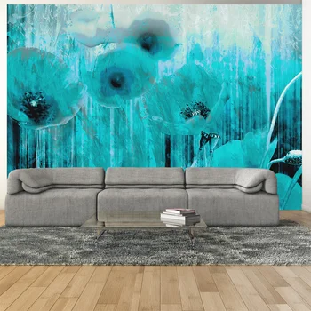 

Turquoise color wall mural-madness-200x140 cm