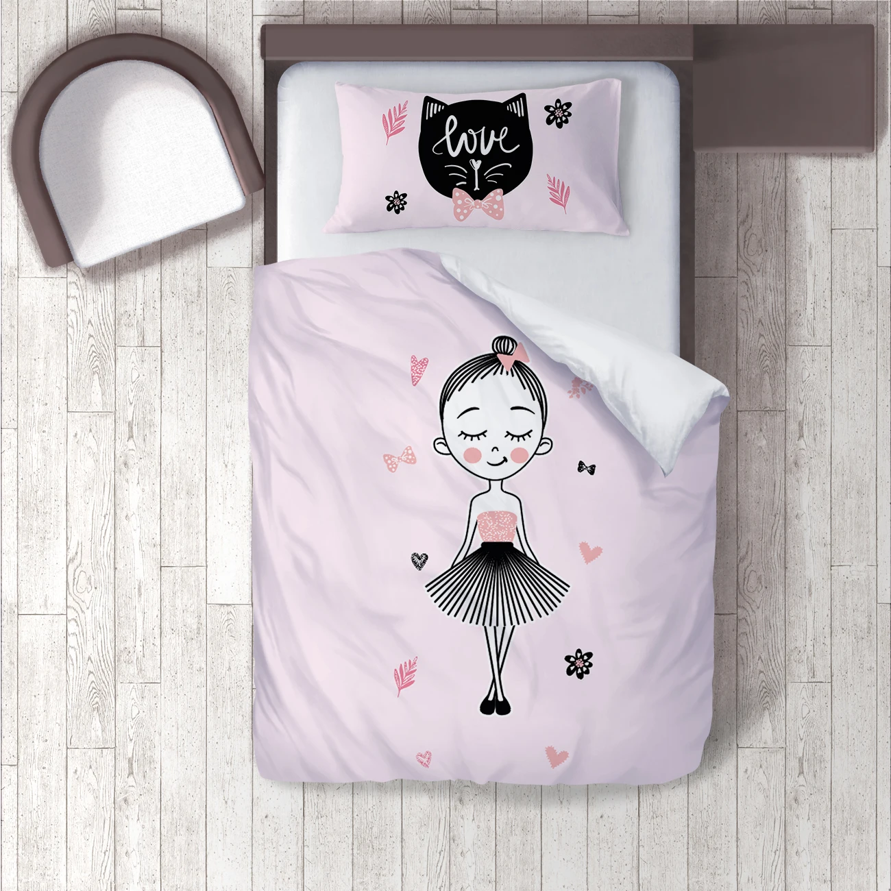 

Duvet Cover Set Bedding Set Pillow Case for Baby and Kids Room 3D Printed Valentines Day Love Arrow Model 283