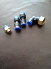 Accesorios Neumáticos conector de plástico PU, tubo de manguera de aire y agua, empuje hacia dentro, conexión rápida de Gas recta, 4mm, 6mm, 8mm, 10mm