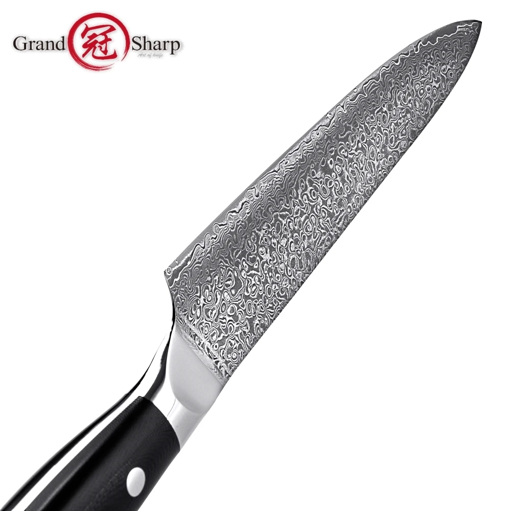 GRANDSHARP 8 дюймов профессиональный нож шеф-повара 67 слоев японского Дамасского VG-10 из нержавеющей стали Дамасские кухонные ножи инструмент для приготовления пищи