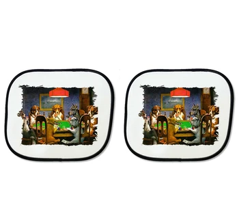 

PARASOL DOUBLE DOGS PLAYING POKER sunshield car