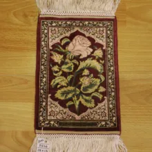 Цветочный узор% 100 Шелковый ковер