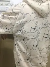 Sudadera con capucha para mujer, de dibujos animados, de oso, primavera y verano, con cremallera, moda coreana, 12345-Lillte