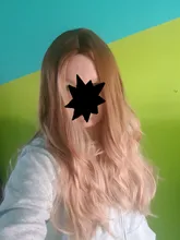 HAIR Wig Light Blonde Platinum Middle-Part Heat-Resistant Cosplay Brown Long-Wavy Natural