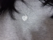 Collar de plata de ley S925 para mujer, colgante de llave plateada en forma de corazón, joyería popular clásica, regalo de vacaciones para pareja, 1:1