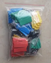 Kit de tubos termorretráctiles de aislamiento de poliolefina, surtido de encogimiento de calor, Cable de tubo de alambre 2:1, 127/164/328/530 Uds.