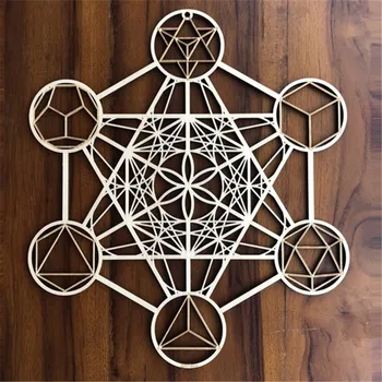 

Flower of Life Wooden Shape Laser Cut Wood Wooden Wall Art Home Decor Handmade Coasters Craft Making Sacred Geometry Ornaments