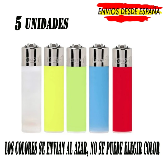 5 Unidades de Mechero Encendedor Clipper Translucido, Recargable Gas,  Mechero Con Chispero De Piedra Y Recargable. - AliExpress