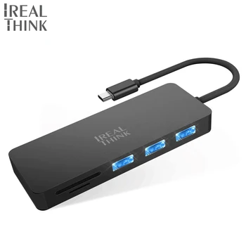 

IREALTHINK Dock USB C3.1 Type C adapter HDMI+USB HUB+Card reader for Laptop USB Splitter Macbook accessories USB C HUB