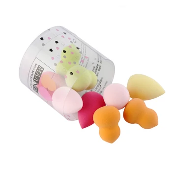

10pcs Mini Cosmetic Puff Foam Powder Puff Women's Makeup Egg Foundation Non-latex Sponge Water-drop Shape Beauty Tool