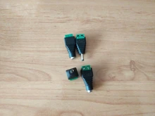 Enchufe de alimentación CC macho y hembra, adaptador de enchufe de 5,5x2,1 MM, 5,5x2,5 MM, 3,5x1,35 MM, 12V, 24V, CCTV, 5,5x2,1, 2,5, 1,35, 2 uds.