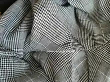 Pantalones pitillo plisados a cuadros para mujer, pantalón de tubo, con cintura alta