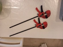 Luz deber F bar de estilo pinza de herramientas de trabajo de MADERA quick grip F pinza 4/6/12/18 /24 pulgadas de plástico carpintería abrazaderas de liberación rápida