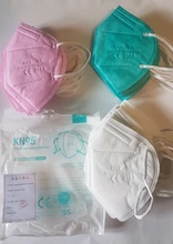 Mascarillas protectoras KN95 FFP2 para adultos, respirador con filtro higiénico, 5-100 unidades