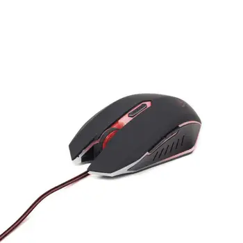 

Raton Gembird Musg-001-R Usb 2400Dpi Ambidextro Black, computer Red mice