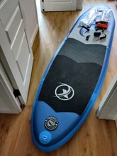 Tabla de paddel surf y SUP con kit de reparación, juego con bolsa, aleta, remo, bomba de aire, correa de pie