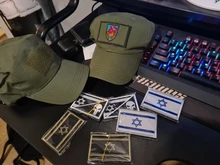 Parche de tela táctico con bordado de la bandera de Israel, brazalete del ejército con gancho y lazo, insignia de combate, 1 Uds.