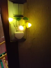 Luminaria-Lamp Mushroom Night-Light Us-Plug LED Induction-Dream Novelty Fungus 220V EU