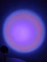 Lámpara Led de proyección de atardecer con USB, luz nocturna para decoración de pared del dormitorio, colorida, proyector de luz, Cambio Gratis de color