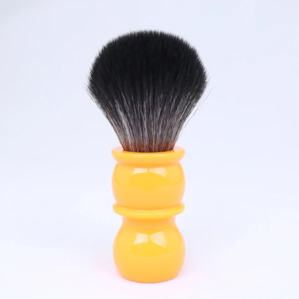 Yaqi 26 мм мягкие черные синтетические волосы узел оранжевая ручка щетки для бритья