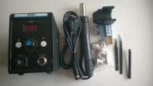 Eruntop-Estación de soldadura Digital LED 858D, desoldadura de hierro para soldar, BGA refundido, pistola de aire caliente