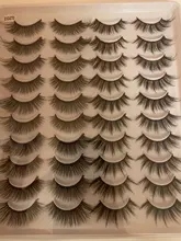 SEXYSHEEP-pestañas postizas 3D naturales, Kit de maquillaje, extensión de pestañas de visón, 8/20 pares, 15-20mm, venta al por mayor