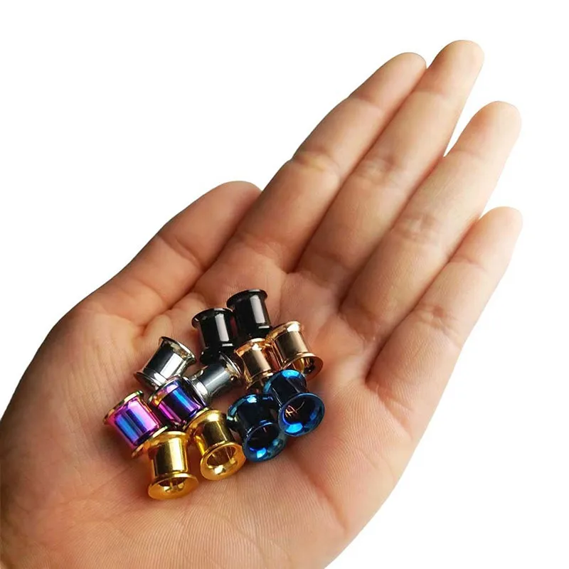 1Pair 2-30mm Ear Expanders Stainless Steel Earrings Screw Fit Ear Tunnels and Plugs Gauge Stretcher Tragus Piercing Jewelry piercing jewelry body piercing earrings ear piercing jewelry metal jewelry body piercing jewelry body jewelry ear taper earrings