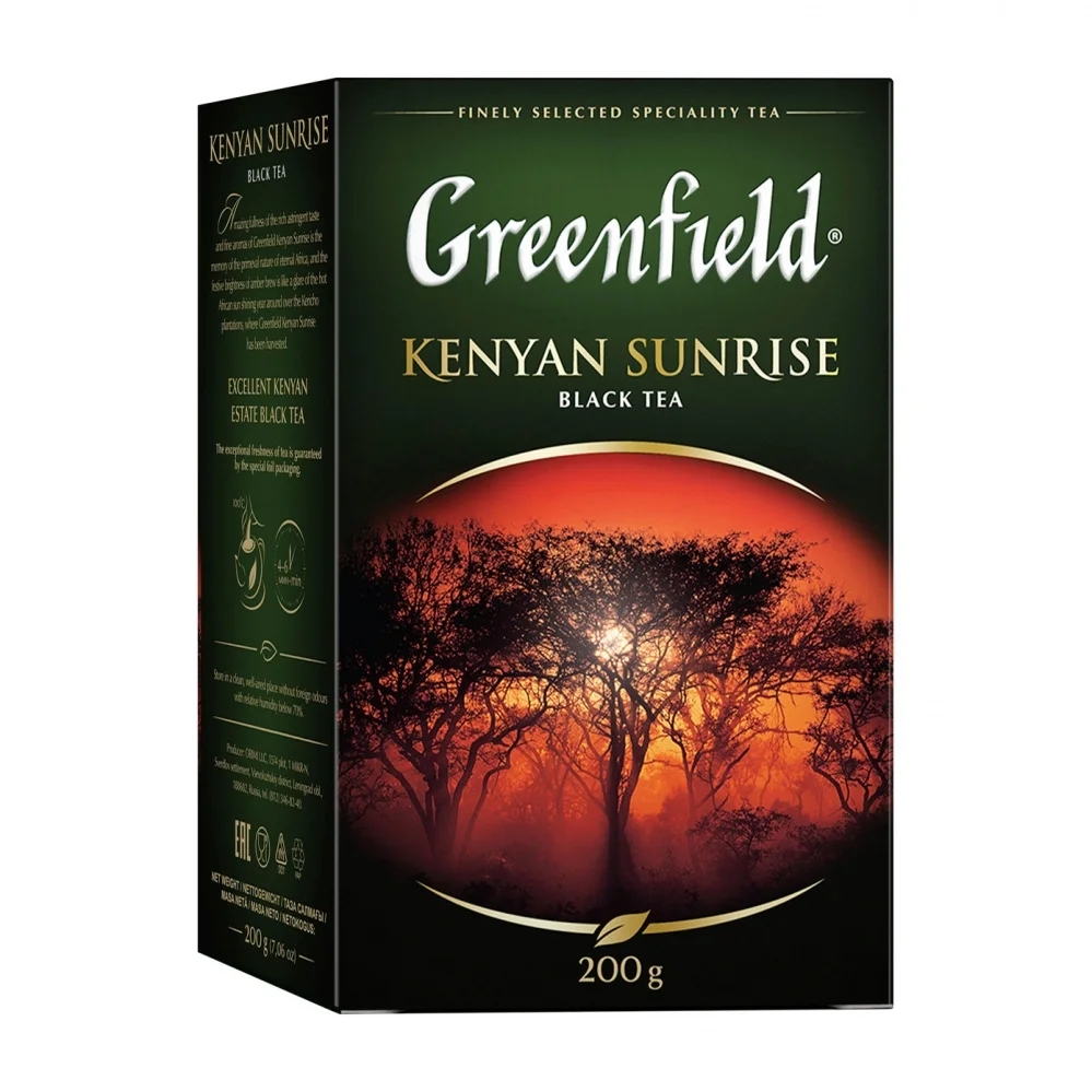 Чай Greenfield &quotKenyan Sunrise&quot черный листовой 200 гр|Черный чай| |