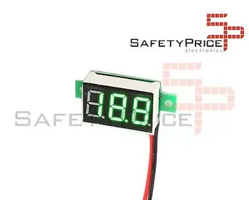 

Mini voltimeter 2,5v - 30V DC 2 wire Display Digital green 0,36 Arduino DIY SP