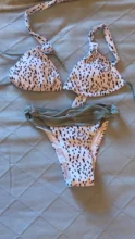 Zrtak de Bikini Bandage Floral arco traje de baño trajes de baño de impresión de Biquini femenino mujeres traje de baño las mujeres Bikini