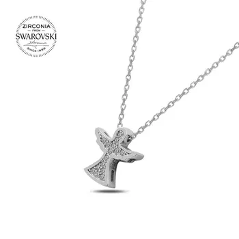 

Angemiel 925 Silver Swarovski Zirconia Stone Fairy Necklace