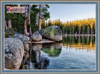 

Making Kit Diamond Mosaic Diamond painting АЖ-1497 "Lake avialable"