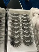 Pestañas postizas de visón 3D, 5/8/10 pares, naturales, suaves y esponjosas, voluminosas, largas y espectaculares, maquillaje de extensión de pestañas cruzadas