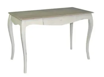 

Desk Wood Style Louis XV White aged wash lid 120X61X80