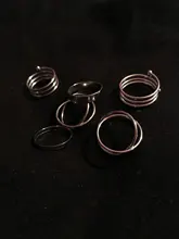 Conjuntos de anillos coreanos para mujer, joyería Pop sencilla, anillos de oro a la moda, venta al por mayor, 2020