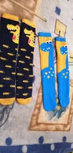 Calcetines de algodón con estampado de dibujos animados para niños, calcetín Infantil largo lindo, hasta la rodilla, con oso, de 3 a 12 años, 1 Uds.