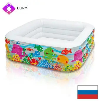 

Inflatable Swimming Pool Set Layered Summer Baby Inflatable Swimming Pool Portable Outdoors Water Play Pool INTEX 159х159х50 cm