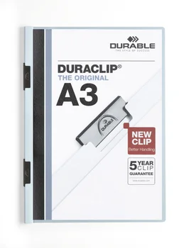 

Folder duraclip A3, 60 sheets, with side clamp Blue