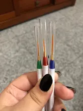 3 unids/set delineador para decoración de uñas pintura bolígrafo 3D consejos de acrílico DIY pinceles para Gel UV Kit de dibujo de línea de diseño francés de herramienta de la manicura