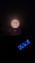 Desk-Lamp Night-Light Bedside Table 3d-Print Timeable Dropship Moon LED