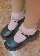 Zapatos de estudiante de LOLITA para chica, calzado de uniforme JK de cuero PU en forma de corazón, con correa en el tobillo, zapatos Mary Jane, novedad de 2021