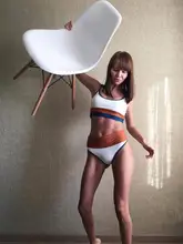 Bikini Women Swimsuit Two-Pieces High-Waist Splicing New