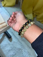Pulsera de Feng Shui con cuentas de obsidiana, pulsera negra con abalorios de piedra obsidiana, con símbolo de Pixiu, pulsera de la buena suerte, para hombres y mujeres